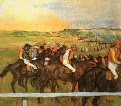 Edgar Degas Racehorses oil painting image